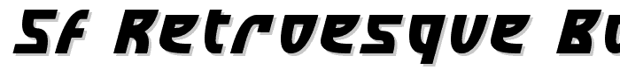 SF Retroesque Bold Italic font